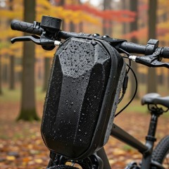 Geanta pentru trotineta electrica, bicicleta, 4 L, impermeabila, rigida, negru Geanta pentru trotineta electrica, bicicleta, 4 L, impermeabila, rigida, negru