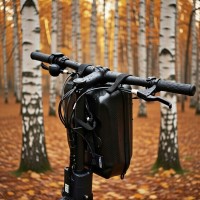 Geanta pentru trotineta electrica, bicicleta, 4 L, impermeabila, rigida, negru