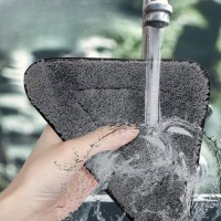 Set 3 rezerve pentru mop triunghi, din microfibra