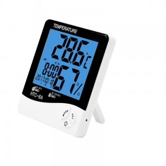 Termometru si Higrometru de Camera, Statie Meteo, Temperatura, Umiditate, Ceas, Alarma