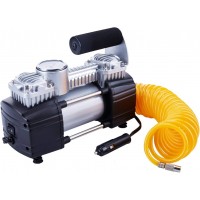 Kit compresor auto pentru pana, 12V, 2 cilindri, 7 accesorii, negru