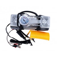 Kit compresor auto pentru pana, 12V, 2 cilindri, 7 accesorii, negru