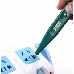 Stilou tester de tensiune digital, faza, nul, tensiune sau intrerupere, de la 12 la 250 V