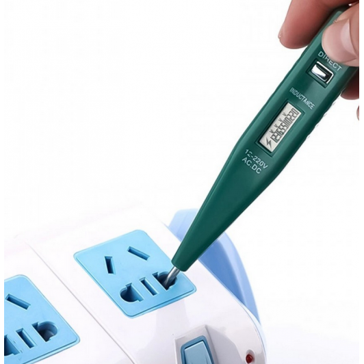 Stilou tester de tensiune digital, faza, nul, tensiune sau intrerupere, de la 12 la 250 V