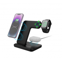 Statie de Incarcare Wireless 3 in 1, Fast Charge 15 W