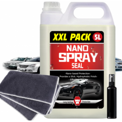 Pack 5 L Spray Nano pentru masina cu acoperire rapida, calitate premium + spray + carpa de aplicare