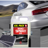 Pack 5 L Spray Nano pentru masina cu acoperire rapida, calitate premium + spray + carpa de aplicare