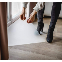 Covor transparent 1,25 m x 2 m, protectie podea, grosime 0.83 mm, usor de curatat si intretinut