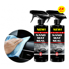 Nou! Silicon curatare auto interior cu efect mat, nu lasa urme de grasime, 2 x 300 ml