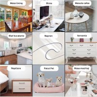 Protectie mobilier din PVC transparent 25 x 30 cm, grosime 0.8 mm