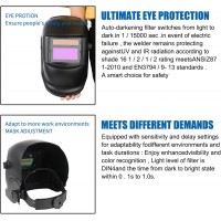 Masca Sudura Optoelectronica, Grad Protectie 9-13, Reincarcare Solara