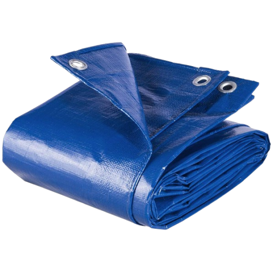 Prelata impermeabila 6 m X 10 m, densitate 80 G/MP, cu inele pe margini Prelata impermeabila 6 m X 10 m, densitate 80 G/MP, cu inele pe margini