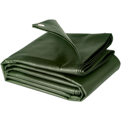 Prelata impermeabila 10 m X 15 m,  120 G/MP, cu inele pe margini