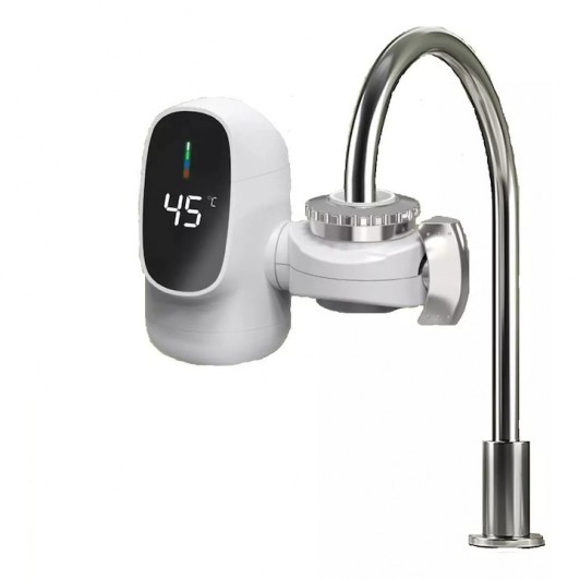 Robinet electric pentru incalzirea apei, 3000 W, Afisaj LED, consum redus