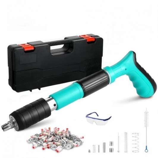 Pistol manual pentru cuie de beton cu 100 cuie rotunde, 7.3 mm Pistol manual pentru cuie de beton cu 100 cuie rotunde, 7.3 mm