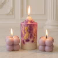 Pachet 3 lumanari Luxe Amethyst Glow Pachet 3 lumanari Luxe Amethyst Glow
