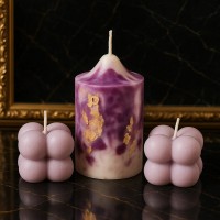 Pachet 3 lumanari Luxe Amethyst Glow Pachet 3 lumanari Luxe Amethyst Glow