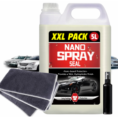 Pack 5L Spray Nano pentru masina cu acoperire rapida, calitate premium + spray + laveta de aplicare