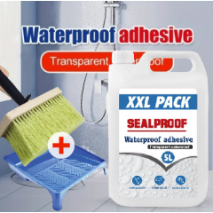 Solutie etansare XXL 5 kg + Tavita si bidinea, ideale in impermeabilizarea terasei, pavajului