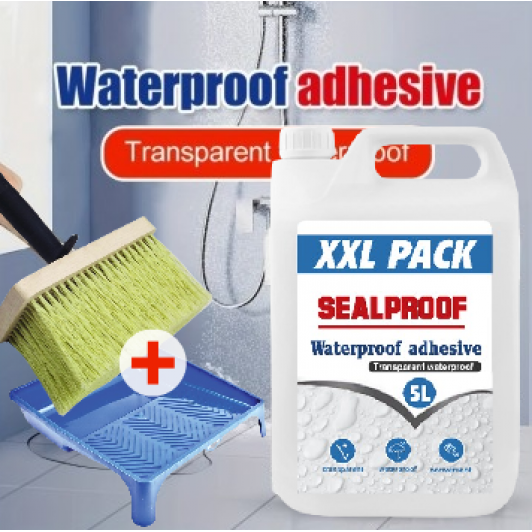 Solutie etansare XXL 5 kg + Tavita si bidinea, ideale in impermeabilizarea terasei, pavajului