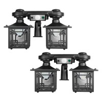 1 + 1 Gratis Felinar solar dublu cu senzor si telecomanda, 192 led-uri, iluminare solara puternica