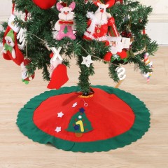 Covoras pentru bradul de Craciun, rosu/verde, 60 cm Covoras pentru bradul de Craciun, rosu/verde, 60 cm