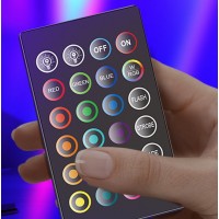 Set 2 lampi ambientale cu telecomanda, jocuri de lumini, pentru divertisment, multicolore