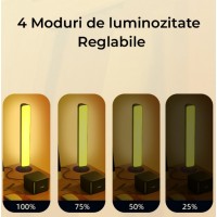 Set 2 lampi ambientale cu telecomanda, jocuri de lumini, pentru divertisment, multicolore