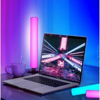 Set 2 lampi ambientale cu telecomanda, jocuri de lumini, pentru divertisment, multicolore