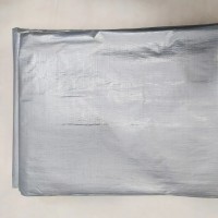Prelata 6 m x 10 m, inele aluminiu, colturi ranforsate, 3 straturi, argintiu, densitate 150 gr