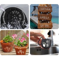 1 + 1 Gratis Marker alb cu vopsea, retus, paint, multi suprafete, rezistenta pana 80 grade C