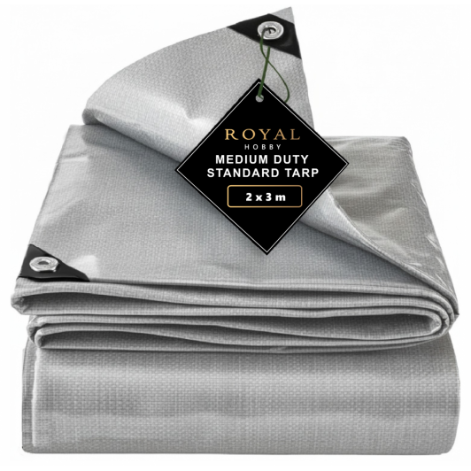 1 + 1 Gratis Prelata 2 m x 3 m, inele aluminiu, colturi ranforsate, 3 straturi protectie, gri 150 gr 1 + 1 Gratis Prelata 2 m x 3 m, inele aluminiu, colturi ranforsate, 3 straturi protectie, gri 150 gr