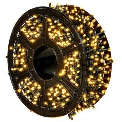 Instalatie alb cald pentru interior/exterior, 8 programe, alimentare 220V, LED, IP44, 30 m