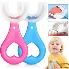1+1 GRATIS Periuta de dinti circulara 360° pentru copii 2-6 ani, silicon ultra-moale, masaj gingii