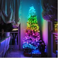 Instalatie de Craciun Smart, cu control din Aplicatie mobila, LED, Wireless, RGB, 5 m Instalatie de Craciun Smart, cu control din Aplicatie mobila, LED, Wireless, RGB, 5 m