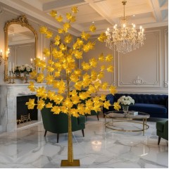 Artar decorativ de lux, Golden Tree, 1.70 m, frunze luminoase, finisaj premium, alb cald Artar decorativ de lux, Golden Tree, 1.70 m, frunze luminoase, finisaj premium, alb cald
