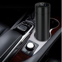 1+1 Gratis Termos digital din inox, 500ml, metine rece 24 ore si cald pana la 18 ore, 500 ml fiecare