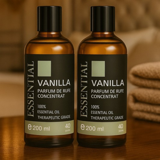 1+1 Gratis Parfum de rufe Vanilie Bourbon, pe baza de ulei, 200 ml fiecare