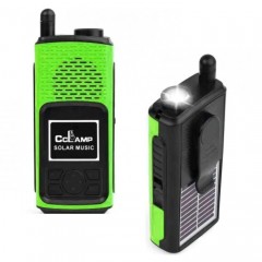 Radio portabil cu lanterna, alimentare duala solar si retea