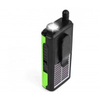 Radio portabil cu lanterna, alimentare duala solar si retea