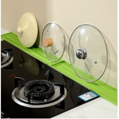 1+1 Gratis Suport compact pentru scurgere vase, din silicon 30 x 8 x 1 cm, Verde