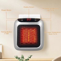 Aeroterma portabila, 800W, cu telecomanda, 2 setari de caldura, timer 12h, display LED 12 x 13 cm