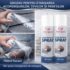 1+1 Gratis spray-uri etansare ideale in sigilarea acoperisurilor, tevilor, peretilor 750 ml fiecare