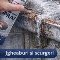 1+1 Gratis spray-uri etansare ideale in sigilarea acoperisurilor, tevilor, peretilor 750 ml fiecare