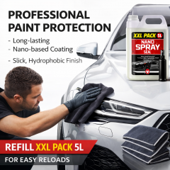 NANO XXL Pack 5L Solutie Nano cu acoperire rapida + dozator spray si laveta de aplicare