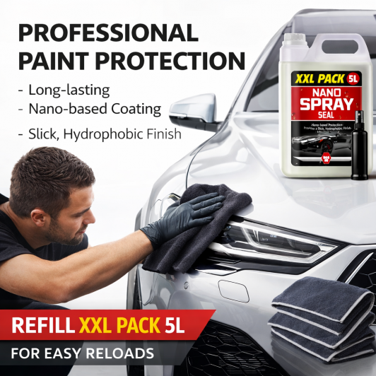 NANO XXL Pack 5L Solutie Nano cu acoperire rapida + dozator spray si laveta de aplicare