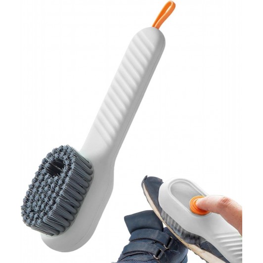 Perie universala multifunctionala cu dispenser de sapun incorporat pentru pantofi si uz casnic Perie universala multifunctionala cu dispenser de sapun incorporat pentru pantofi si uz casnic