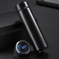 Termos Smart cu afisaj LED, 500 ml, Negru Termos Smart cu afisaj LED, 500 ml, Negru