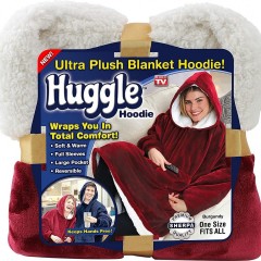 Patura unisex cocolino cu 2 fete tip hanorac, cu gluga, calduroasa si pufoasa. Marime universala