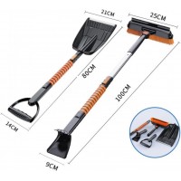 Set Lopata zapada , 5 in 1, Perie, Racleta, 2 Lopeti, Rotativa, Telescopica, Detasabila